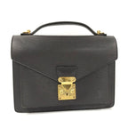 Louis Vuitton Monceau 28 Shoulder Bag Epi Noir Black