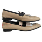 Hermes Moccasins Royale Size 38 Beige Black Leather Apparel — view 4