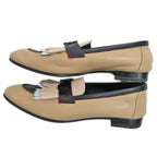 Hermes Moccasins Royale Size 38 Beige Black Leather Apparel — view 5