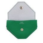 Hermes le Van Cattle Chevre Mint Stamped Z 1921 Green Coin Case — view 5