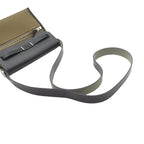 Hermes Herbag Zip Mini 20 Vert Olive Black Silver Toile Hunter Shoulder Bag — view 4
