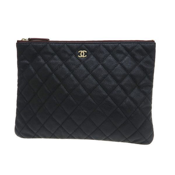 Chanel Caviar Quilted Clutch