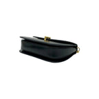 Gucci Vintage Calfskin Leather Chain Shoulder Bag Pochette Black — view 8
