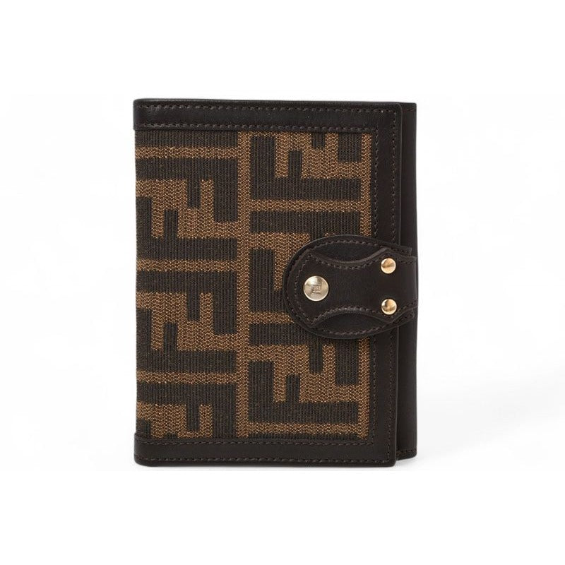 Fendi Wallet Fold Zucca Pattern Brown — view 2