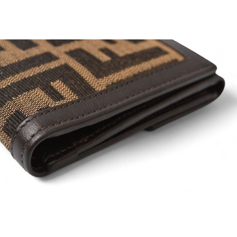 Fendi Wallet Fold Zucca Pattern Brown — view 7