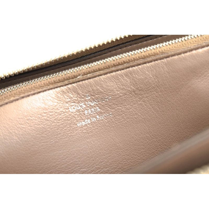 Louis Vuitton Long Wallet Women Leather Beige — view 7