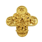 Chanel Triple Coco Mark Vintage 94 a Metal Gold Brooch 0209 — view 2