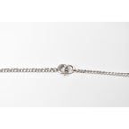 Chanel Coco Mark Rhinestone Faux Pearl Silver Rye White Gold — view 4