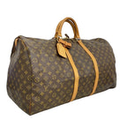 Louis Vuitton Boston Bag Monogram Keepall 60 Brown — view 2