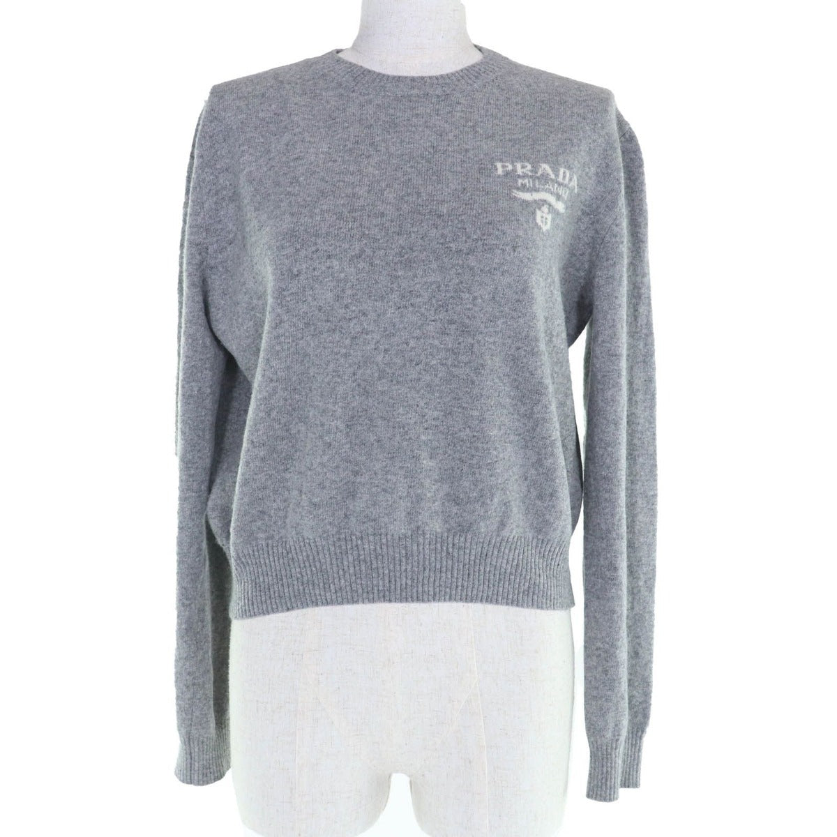 Prada P24 S1 L Virgin Wool Cashmere Logo Long