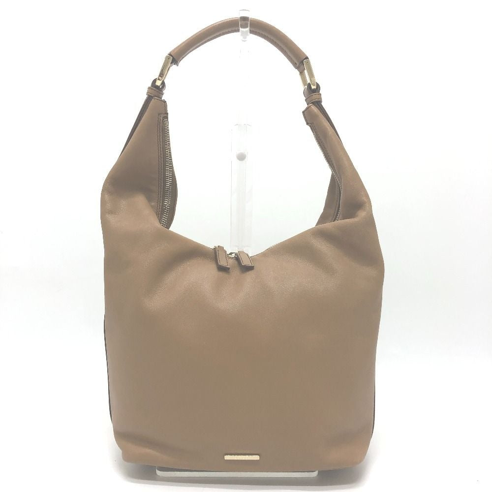 Gucci Shoulder Bag Logo Leather Brown
