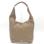 Gucci Shoulder Bag Logo Leather Brown