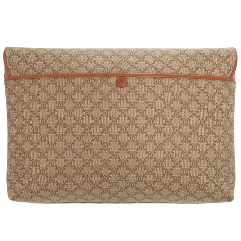 Celine Macadam Leather Beige Shoulder Bag 0023 — view 2