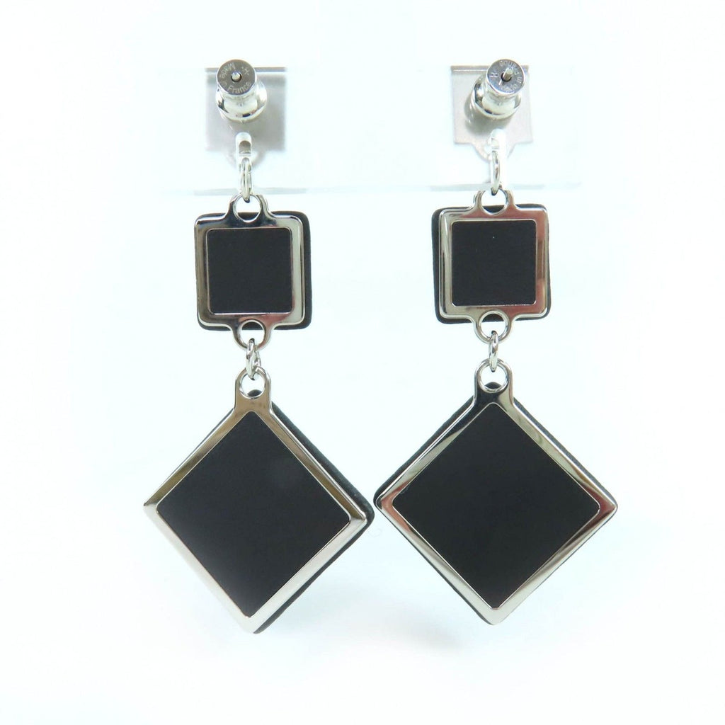 Hermes Medor Gaine GM Swift Earrings Black — view 3