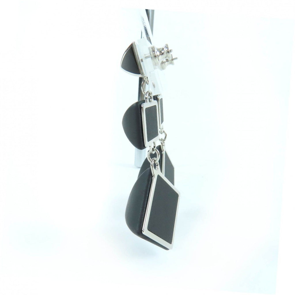 Hermes Medor Gaine GM Swift Earrings Black — view 4