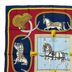 Hermes Carre 90 Grand Apparat Horse Scarf 100% Silk Multicolor — view 2