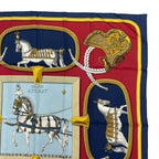 Hermes Carre 90 Grand Apparat Horse Scarf 100% Silk Multicolor — view 3