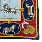 Hermes Carre 90 Grand Apparat Horse Scarf 100% Silk Multicolor — view 5