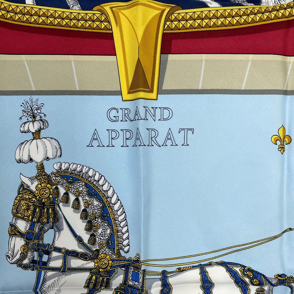 Hermes Carre 90 Grand Apparat Horse Scarf 100% Silk Multicolor — view 6