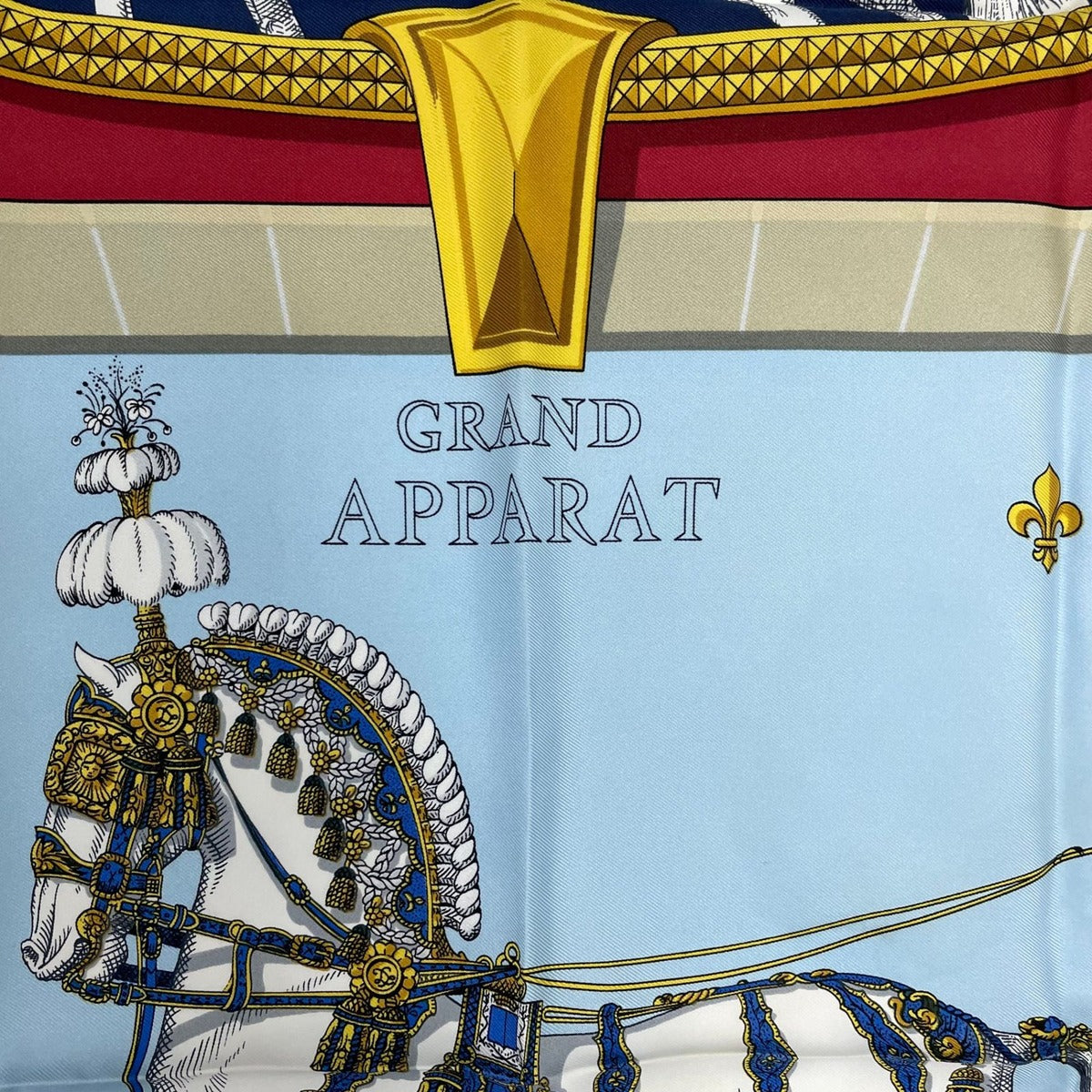 Hermes Carre 90 Grand Apparat Horse Scarf 100% Silk Multicolor — view 6