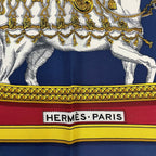 Hermes Carre 90 Grand Apparat Horse Scarf 100% Silk Multicolor — view 7