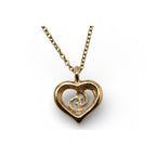 Christian Dior Necklace Pendant Vintage Heart Motif Logo — view 6