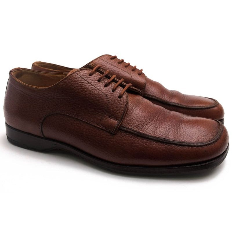 Hermes Shoes Business Men Leather Brown U-Tip — view 2