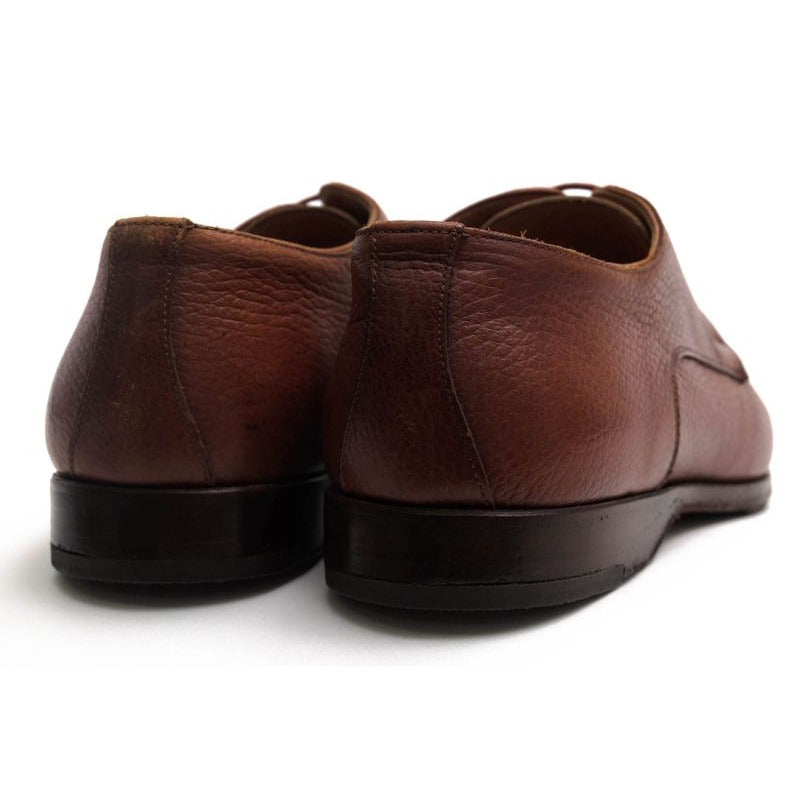 Hermes Shoes Business Men Leather Brown U-Tip — view 4
