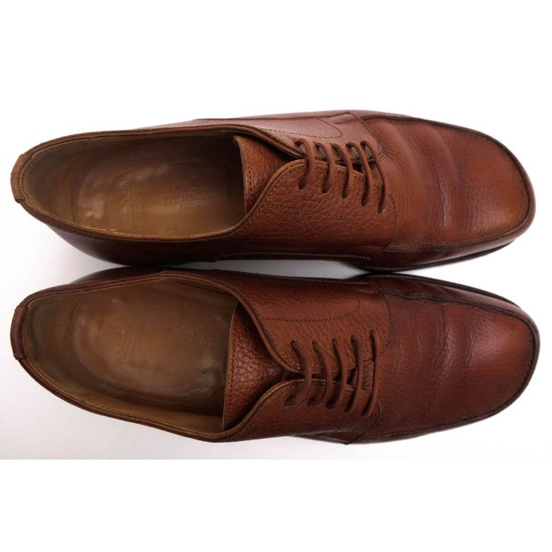 Hermes Shoes Business Men Leather Brown U-Tip — view 7