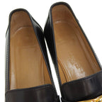 Hermes Vintage Kelly Box Calf Leather Loafers Moccasins Dress Shoes — view 7
