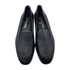 Chanel Loafers Coco Mark Heart Moccasins 94305 Size 37 Calfskin — view 5