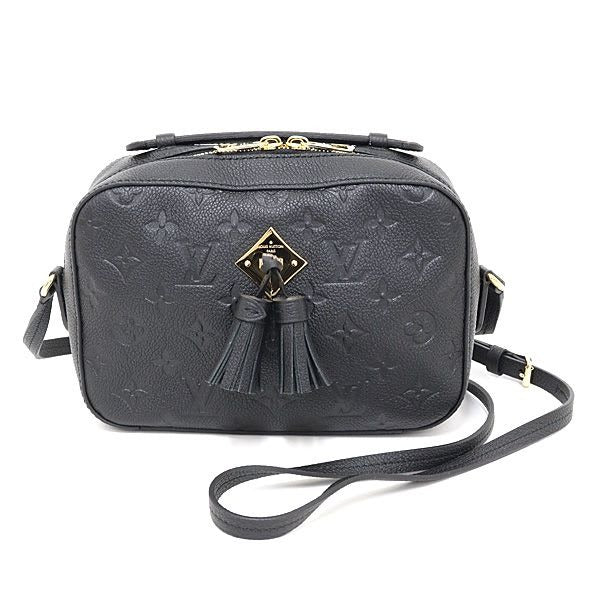 Louis Vuitton Saintonge Monogram Empreinte Leather Black Shoulder Bag — view 2