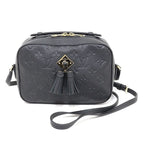 Louis Vuitton Saintonge Monogram Empreinte Leather Black Shoulder Bag