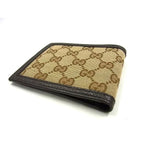 Gucci GG Canvas and Leather Bifold Wallet Billfold Coin Purse — view 2