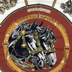 Hermes Scarf Silk Carre 90 Chevaux de Trait Brown — view 6