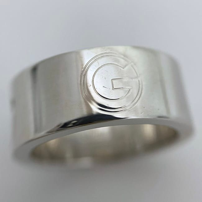 Gucci G Cut Ring Silver Jp 9 ag 925 S Rank — view 7