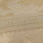 Christian Dior Item 2020 100% Cotton Logo Embroidery Shawl Long Scarf — view 5