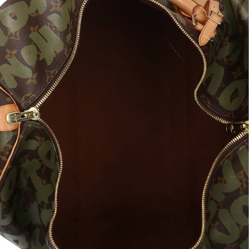 Louis Vuitton Keepall 50 Monogram Graffiti Leather Boston Bag Men — view 3