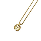 Dior CD Logo Round Gold Plated Necklace — view 2