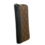 Louis Vuitton Wallet Monogram Macassar Zippy Vertical Brown Black — view 2