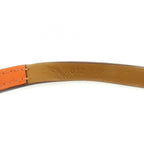 Hermes Behapi Double Tour Gold Orange Silver 3 Rows Leather Bracelet — view 9