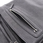 Chanel Shoulder Bag Diamond Stitch Black Leather CC Logo Chain — view 6