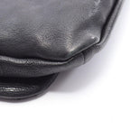 Chanel Shoulder Bag Diamond Stitch Black Leather CC Logo Chain — view 9