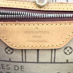Louis Vuitton Neverfull MM Monogram Leather Brown Tote Gold — view 4