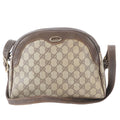 Gucci GG Supreme Leather Shoulder Bag Crossbody Brown