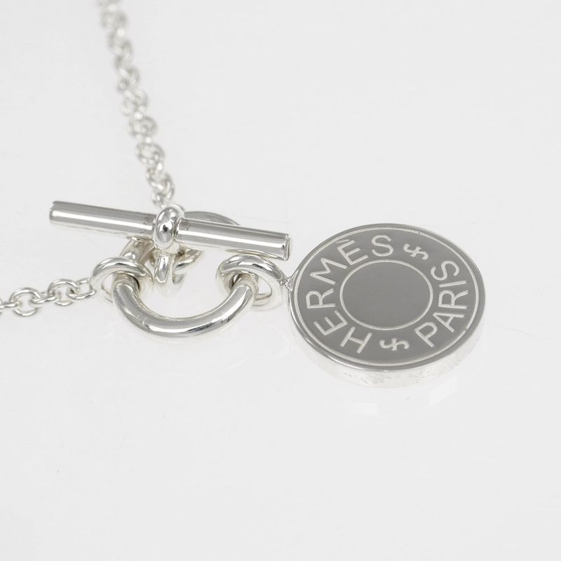 Hermes Necklace Amulet Serie Pendant Silver AG 925 40 cm — view 4