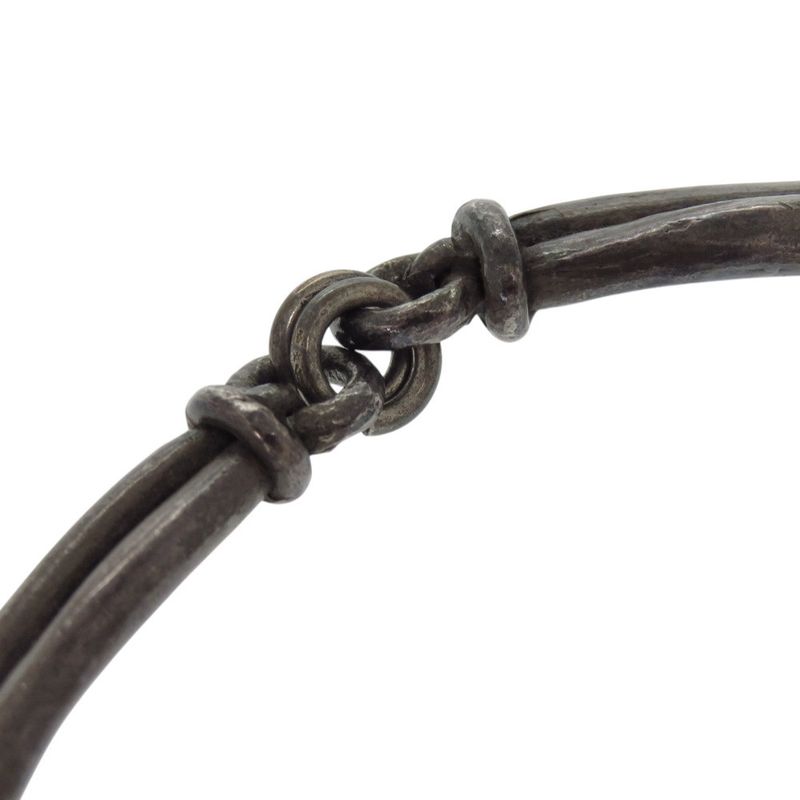 Hermes Vintage Metal Silver Choker 0858 — view 7