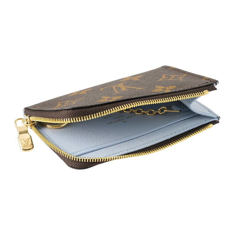 Louis Vuitton Card Case Porte Cles Noir Brown Olympe Blue — view 5