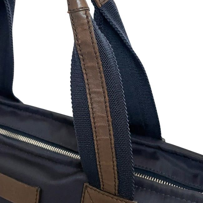 Gucci Tote Bag Navy Diamante Nylon — view 9