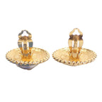 Chanel Engraved Large GP Earrings — view 5